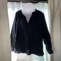 studio clip黒の長袖シャツ ボタン付Mサイズ