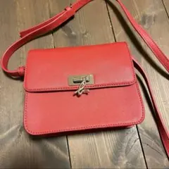 （最終値下げ）agnes b. アニエスベー レザーショルダーバッグ レッド