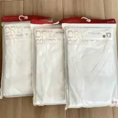 DRY COLOR T-SHIRT ホワイト Mサイズ 3枚セット【Mサイズ】