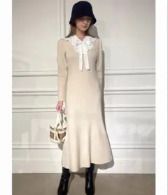 ま*＊様 【完売品♩】CELFORD♡大人気リボンフリルタイニットワンピース