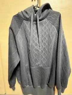 Blue Strive グレー フード付きパーカー