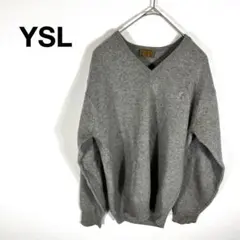 YSL イヴサンローラン ニット Vネック　セーター　秋冬　刺繍のサムネイル