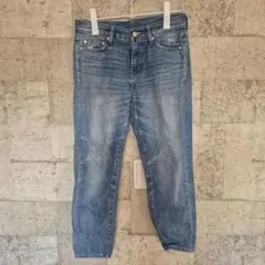 TEANY デニム ジーンズ ダメージ加工 青 ウエスト74