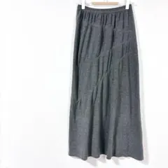 【ナイスクラップ】ロングスカート グレー ウェストゴム シンプル きれいめのサムネイル