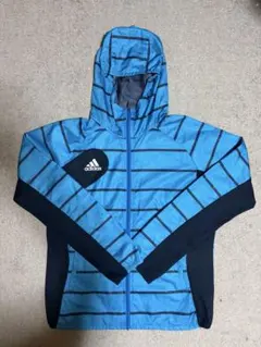 【Adidas】 ウィンドブレーカー 青・ボーダー・星柄のサムネイル