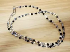 【2点セット】ショルダー ストラップ ビーズ 携帯 スマホ バッグ