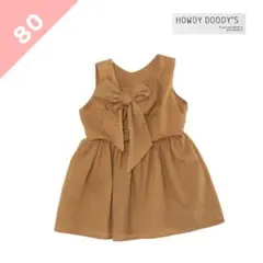 女の子 80 バックリボンワンピース