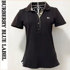 バーバリー ブルーレーベル ポロシャツ 半袖 ホース ノバチェック レディース