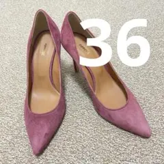 PIPPICHIC ピッピシック　スエード　ポインテッドトゥ　パンプス