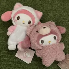 サンリオ　マイメロディ　マイメロ　こねこねこ　　ラテクマ　ぬいぐるみ￼のサムネイル