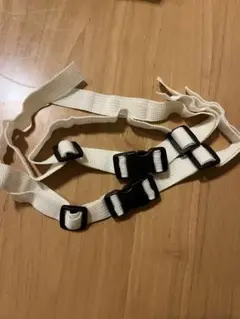 2セット／リュック用チェストベルト ホワイト 2cm幅