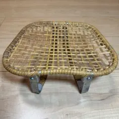 ラタン　座椅子　折り畳み