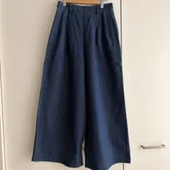 GU デニム ワイドパンツ