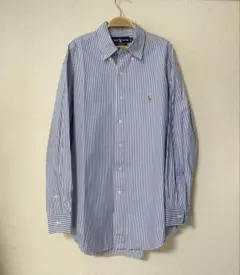 90s Ralph Lauren ブルーストライプ BDシャツ