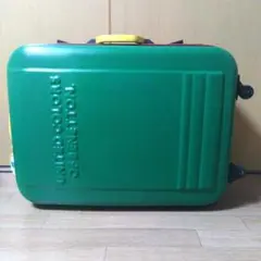 希少・レトロ】ベネトン スーツケース キャリーケース マルチカラー