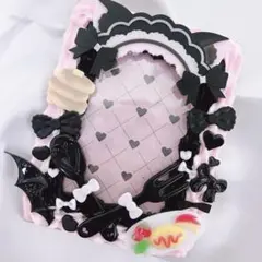 B8 天使界隈　地雷系　ホイップデコ　硬貨ケースデコ　めいどさん風かーどいれ20