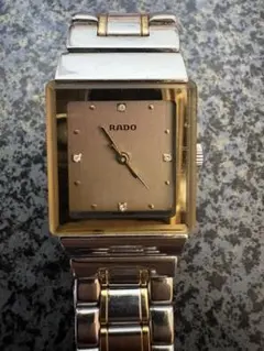 未使用品 RADO ラドー 高級スイス製ブレス型クォーツ時計 80s 電池交換