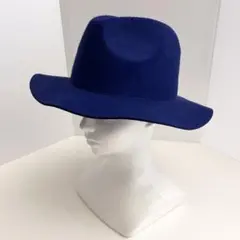 飾なしウールフェルト中折れハット