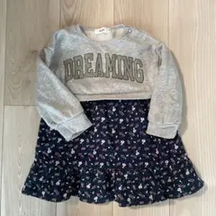 SLAP SLIP 花柄ワンピース 90サイズ