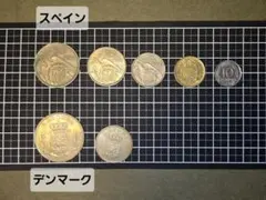 【12カ国】海外 古紙幣・古銭 大量まとめセット（ユーロ前旧硬貨、ブラジルなど）のサムネイル