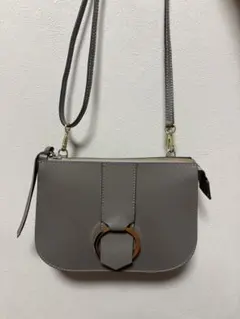ANAYI ショルダーバッグ イタリア製 グレーのサムネイル