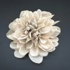 ベージュ 花コサージュ●2way 卒業式 入学式 結婚式 ブローチ