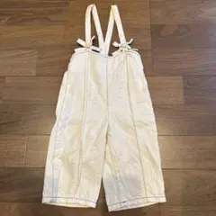 リボン付きオーバーオール　デニムサロペット　95センチ