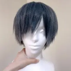 黒執事 シエル・ファントムハイヴ ウィッグ コスプレ ワッフル加工済 着用画像有のサムネイル