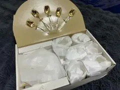 m*o様 カトラリーセット 金色 スプーン・皿・カップ