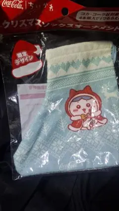 ちいかわ ハチワレ クリスマスソックスオーナメント　コカコーラのサムネイル