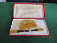 和装小物 髪飾り　櫛　かんざしセット　金蒔絵　材質不明