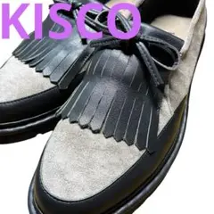 KISCO キスコ　フリンジ付きローファー　23.5cm スエード　レザー