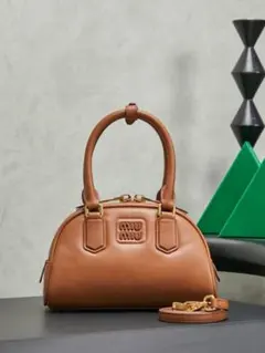 miu miu ハンドバッグ ブラウン