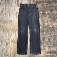 90s Levi's 501 ブラックデニム USA製 エルパソ W30 L32