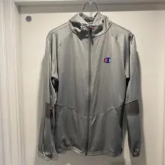 Champion グレー ジップアップパーカー L