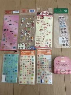 平成レトロ　タイルシール　　ステッカー　まとめ売り　中古