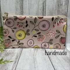 【ハンドメイド】北欧柄 花柄☆ポーチ 小物入れ マスクポーチ 通帳ポーチ お札