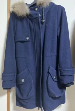 紺 コート 美品