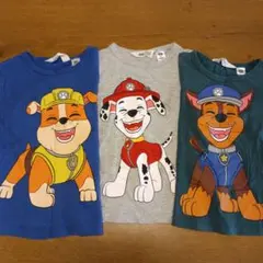H&M パウ・パトロール 長袖Tシャツ 3枚セット