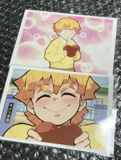 キメツ学園 我妻善逸 場面写ブロマイド くじ