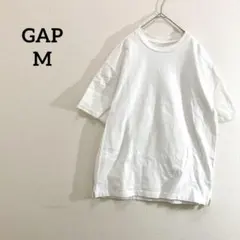 ギャップ　Tシャツ　クルーネック　ゆったり　オーバーサイズ　シンプル　白 M