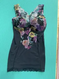 花柄刺繍 キャミソール LLサイズ