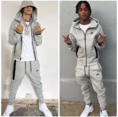 2025年最新】nike テックフリース セットアップ グレーの人気