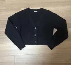 GU ショート丈カーディガン ブラック 長袖