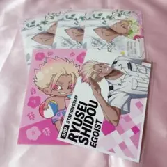 ブルーロック　士道龍聖　JR 推し旅 ポストカード FlowerCROWN