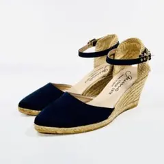 【新品未使用】gaimo エスパドリーユ ストラップ サンダル ネイビー23.5