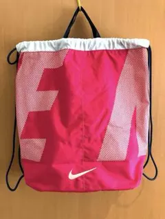 NIKE ドット柄 ナップサック ピンク