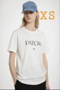 PATOU ロゴ半袖Tシャツ！パトゥTシャツホワイト！Sサイズ！即日匿名
