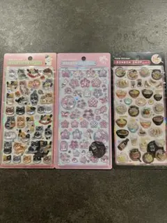 【国内正規品】和柄ボンボンドロップ シール 3シートセット