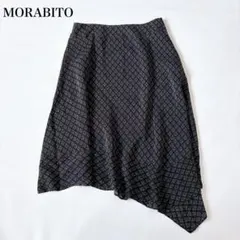 【近年】美品♡モラビト アシンメトリー フレアスカート 総柄 Lサイズ 幾何学のサムネイル